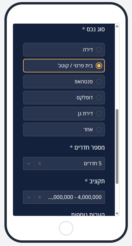 דוגמה נוספת לטופס לידים ב-Fillout